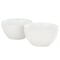 Gibson Elite Earlhart 2 Piece 6 Inch Ribbed Stoneware Cereal Bowl Set in White 750123472M - alternate 1
