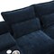 Homeroots 55" Blue Fabric Modular USB Sleeper Sofa 568288 - alternate 7