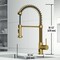 Vigo Edison Single Handle Pull-Down Sprayer Kitchen Faucet with Touchless Sensor in Matte Brushed Gold VG02001MGS - alternate 7