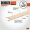 M-D Building Products Building Products 1-3/4'' x 36'' Unfinished Hardwood Reducer with Screws 85530 - alternate 7
