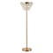 Jonathan Y Jemma 60" Crystal/Metal LED Floor Lamp, Brass Gold / Clear JYL9005B - alternate 1