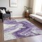 Homeroots 10' X 14' Purple And Silver Abstract Washable Indoor Outdoor Area Rug 618345 - alternate 8
