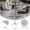 Flash Furniture 36" Square Outdoor Tabletop, Gray Faux Concrete, Seamless Surface Technology, 30x30 Silver X Base ST-SQ36-CMGY-T3030S-GG - alternate 9
