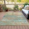 Homeroots 3' X 5' Wheat Sky Blue And Beige Abstract Washable Indoor Outdoor Area Rug 631461 - alternate 9