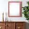 Homeroots 14" x 18" Red Solid Wood Hanging Picture Frame 386518 - alternate 5
