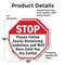 Signmission Stop Please Follow Social Distancin, 18 inch X 18 inch, Vinyl Decal, 2PK OC-D-2PACK-18-196 - alternate 4