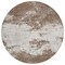 Homeroots 8' Brown And Beige Round Abstract Washable Indoor Outdoor Area Rug 599468 - alternate 6
