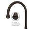Whitehaus Collection Vintage III Plus Wall Mount Faucet with a  Long Gooseneck Swivel Spout, and Solid Brass Side Spray WHKWCR3-9301-NT-ORB - alternate 4