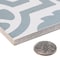 Andova Tiles Bliss Giverny Blue 8-in. Encaustic Spanish/Moroccan Patterned Matte Porcelain Wall & Floor Tile ANDBLI287 - alternate 5