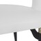 Leisuremod Entice Modern Leather Dining Chair with Iron Legs Open-Back Design in White, 4PK EC60W-4 - alternate 8