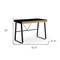 Homeroots 43" Black Wood and Metal Writing Desk With Two Drawers 543762 - alternate 7