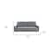 Homeroots 72" Gray Velvet Sofa With Brass Legs 480917 - alternate 10