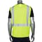 Pip ANSI Type R Class 2 Three Pocket Mesh Vest with Black Bottom Front 302-V173BLY-S/M - alternate 2