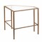 Homeroots 42" Clear and Gold Glass Writing Desk 402041 - alternate 7