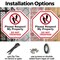 Signmission Please Respect My Property Do Not T, 6 inch X 6 inch, Plastic Sign, 2PK OC-P-2PACK-6-128 - alternate 7