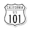 Signmission California Route Marker Shield Sign Us 1, 12 Inch X 12 Inch, Aluminum Metal Sign SHI-A-12-370 - alternate 1