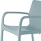 Homeroots Set of Two Baby Blue Heavy Duty Plastic Outdoor Stacking Dining Chairs, 2PK 565195 - alternate 3