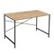Homeroots 47" Natural and Black Wood and Metal Computer Desk 610397 - alternate 1