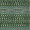 Homeroots 8' X 10' Olive Green And Blue Tribal Washable Indoor Outdoor Area Rug 582581 - alternate 8