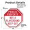 Signmission Private Property Not a Playground K, 6 inch X 6 inch, Vinyl Decal, 2PK OC-D-2PACK-6-162 - alternate 4