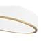 Z-Lite Bradley 1 Light Flush Mount, Matte White and Modern Gold, 20.25 In W 1018F20-MW-MGLD-LED - alternate 6
