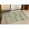 Homeroots 3' X 5' Artichoke Green And Beige Abstract Washable Indoor Outdoor Area Rug 631107 - alternate 1