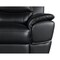 Homeroots 69in Black And Silver Faux Leather Love Seat 329476 - alternate 5
