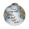 Homeroots Globe Come Away with Me Hand Painted Mouth Blown Glass Ornament 477493 - alternate 1