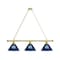 Holland Bar Stool Co North Carolina 3 Shade Billiard Light, Brass Fixture BL3BRNorCar - alternate 1