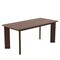 Homeroots 66" Brown Solid Wood Dining Table 712853 - alternate 1