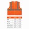 Ergodyne Safety Vest, Orange, 4XL/5XL 20969 - alternate 3