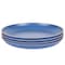 Gibson Home Rockabye 4 Piece 10.7 Inch Melamine Dinner Plate Set In Blue 136600.04 - alternate 1
