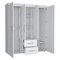 Homeroots 59" White Two Drawer Combo Dresser 546423 - alternate 12