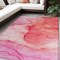 Homeroots 5' X 8' Pink Abstract Washable Non Skid Indoor Outdoor Area Rug 559761 - alternate 1