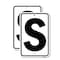 Signmission Sign with Letter S, 18'' X 24'' 2 Signs, Heavy Gauge Aluminum, 2PK A-1824-2PACK-22928 - alternate 1