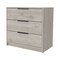Homeroots 28" Light Gray Three Drawer Dresser 544004 - alternate 8