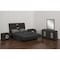 Homeroots Four Piece Gray Solid Wood Bedroom Set With Mirror 343945 - alternate 5