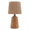 Jonathan Y Highland 22.25" Classic Cottage Tapered Resin/Metal LED Table Lamp w/Paper Rope Shade, Brown Wood Fin JYL9201A - alternate 6