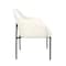 Manhattan Comfort Loft Metal Vegan Leather Armchair in Ivory - Set of 2 DC1535-3 - alternate 8