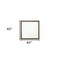 Homeroots 40" Square Wood Framed Accent Mirror 485905 - alternate 5