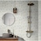 Apollo Tile White 7x7 Glass, Stone Marble Glossy Floor and Wall Mosaic Tile 4.67 sqft/case, 5PK APLMOK88013A - alternate 10