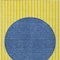 Homeroots 5' X 8' Yellow And Blue Striped Washable Indoor Outdoor Area Rug 597212 - alternate 8