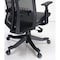We'Re It Mesh it, Twyst Series Flex Mesh Back Task Chair with Adjustable Arms and Seat Slide in Black EM5225AM-MBLK - alternate 4