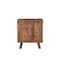 Homeroots 30" Dark Brown Solid Wood Three Drawer Nightstand 551636 - alternate 9