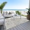 Homeroots 5' X 8' Ivory And Gray Abstract Washable Indoor Outdoor Area Rug 597975 - alternate 7