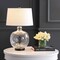 Jonathan Y Rae 26.5" Glass/Metal LED Table Lamp, Clear/Black JYL1067A - alternate 8