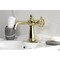 Kingston Brass One-Handle Single-Hole Bathroom Faucet with Knurled Handle and Push Pop-Up Drain, Polished Brass KSD3542RKZ - alternate 4