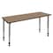 Regency Kee Height Adjustable Classroom Activity Table, 72 in W, 24 in L, Noble Oak MT7224NOAPGY - alternate 1