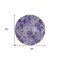 Homeroots 8' Purple Lilac And Lavender Round Abstract Washable Indoor Outdoor Area Rug 577681 - alternate 6