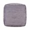 Homeroots 18" Gray Chenille Cube Pouf Ottoman 534105 - alternate 7